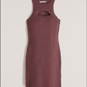 Abercrombie Elevated Scuba Knit Cutout Mini Dress